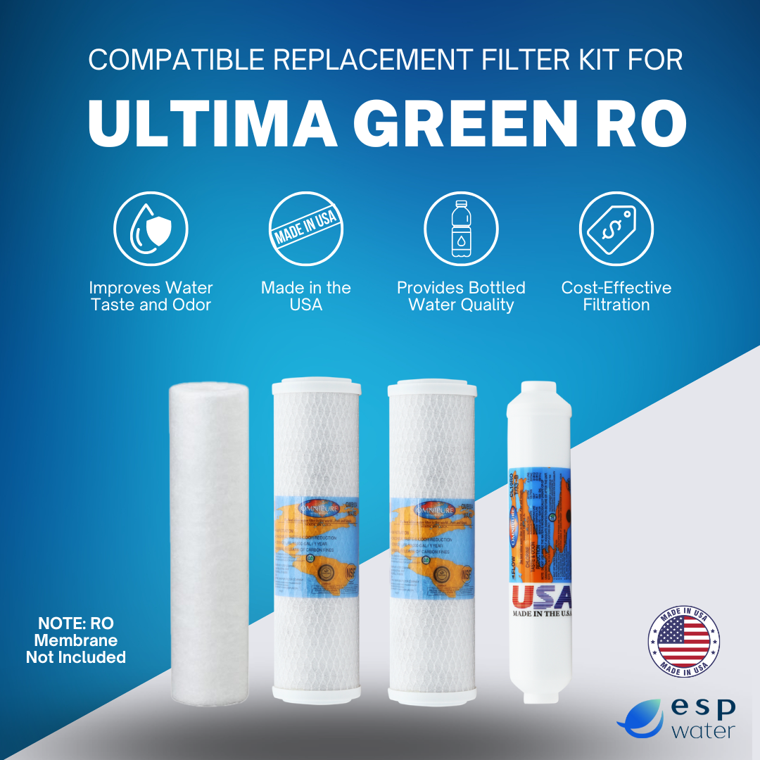 Ultima Green RO 5 Compatible Replacement Filter Kit (no Membrane) – ESP ...