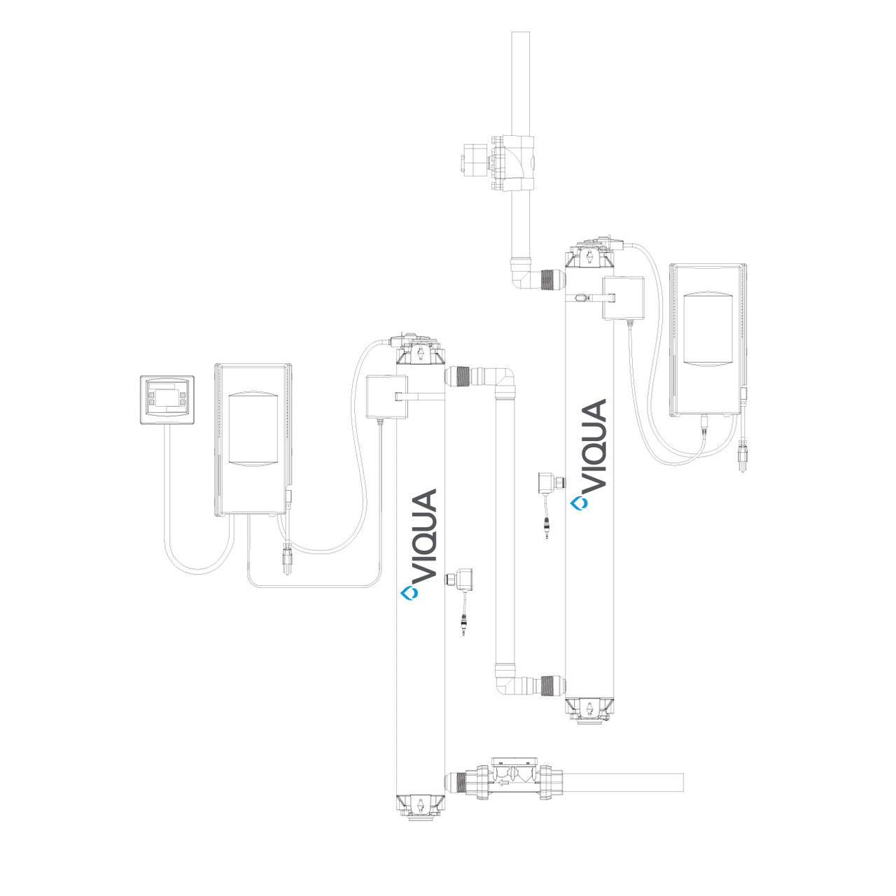 Viqua VIQUA PRO24-186 Model UV System, 24 GPM, USEPA 4-Log Validated 660086-R 660086-R-